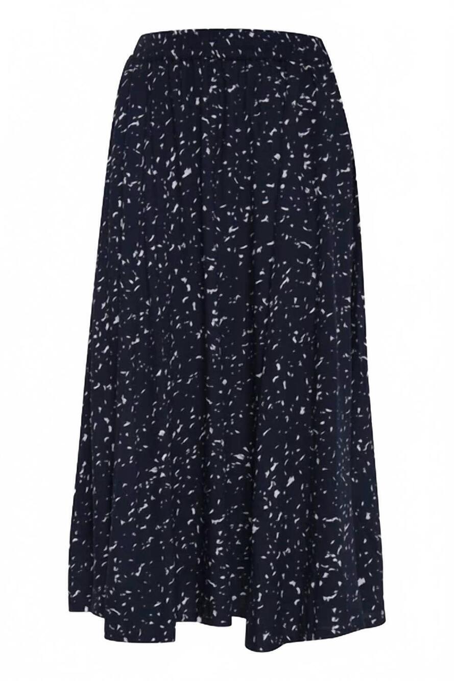 NEW ICHI women's ihjenni midi skirt in total eclipse print